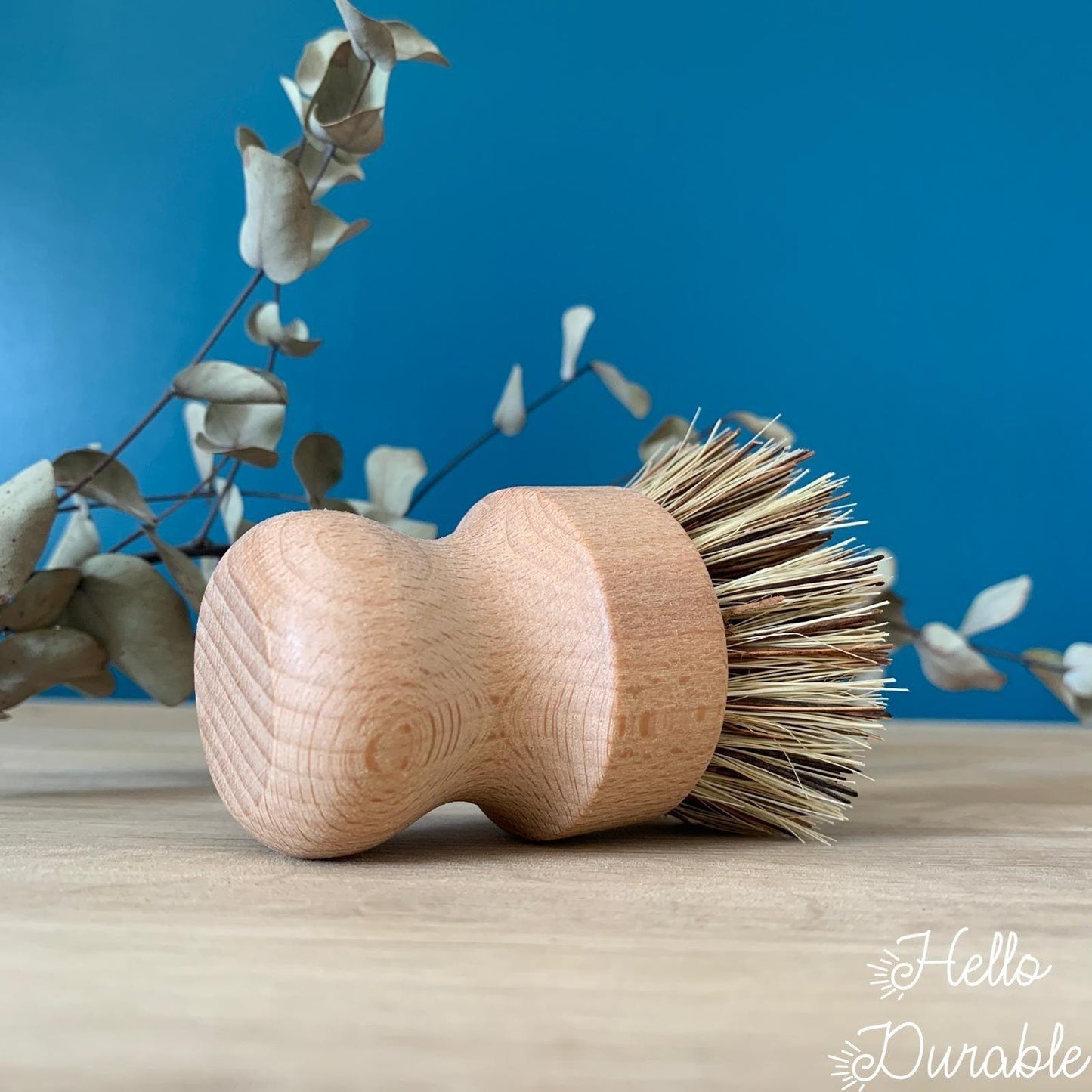 Brosse vaisselle en bois d'hêtre et fibre coco - Hello Durable