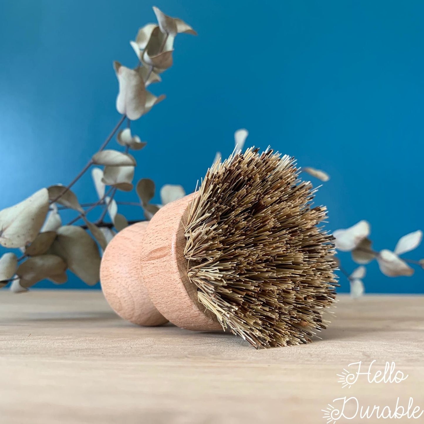 Brosse vaisselle en bois d'hêtre et fibre coco - Hello Durable