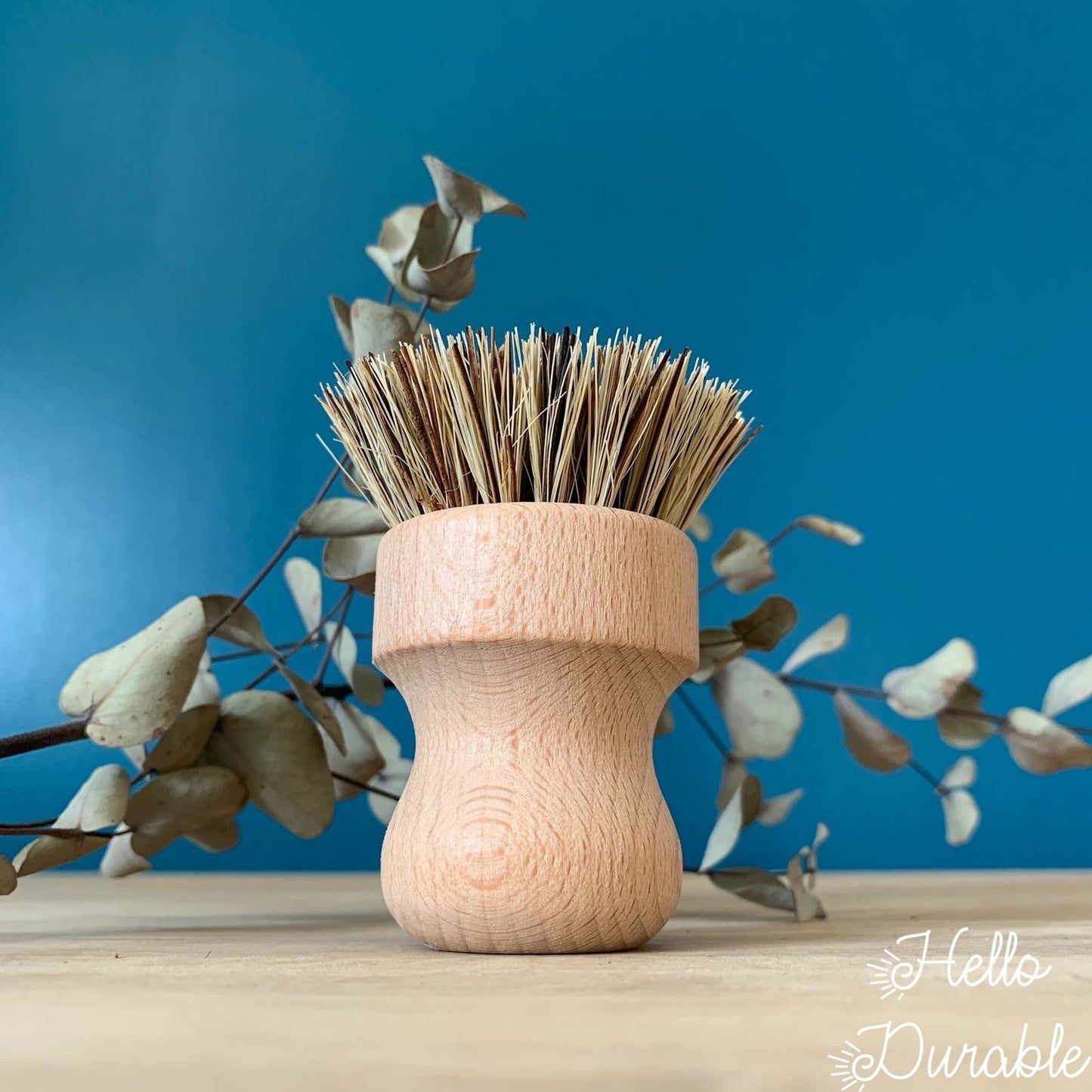 Brosse vaisselle en bois d'hêtre et fibre coco - Hello Durable