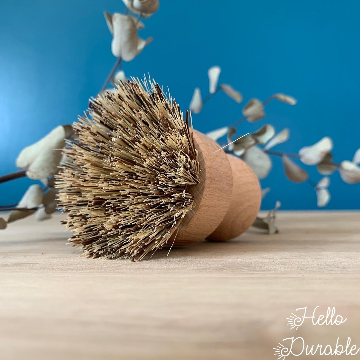 Brosse vaisselle en bois d'hêtre et fibre coco - Hello Durable