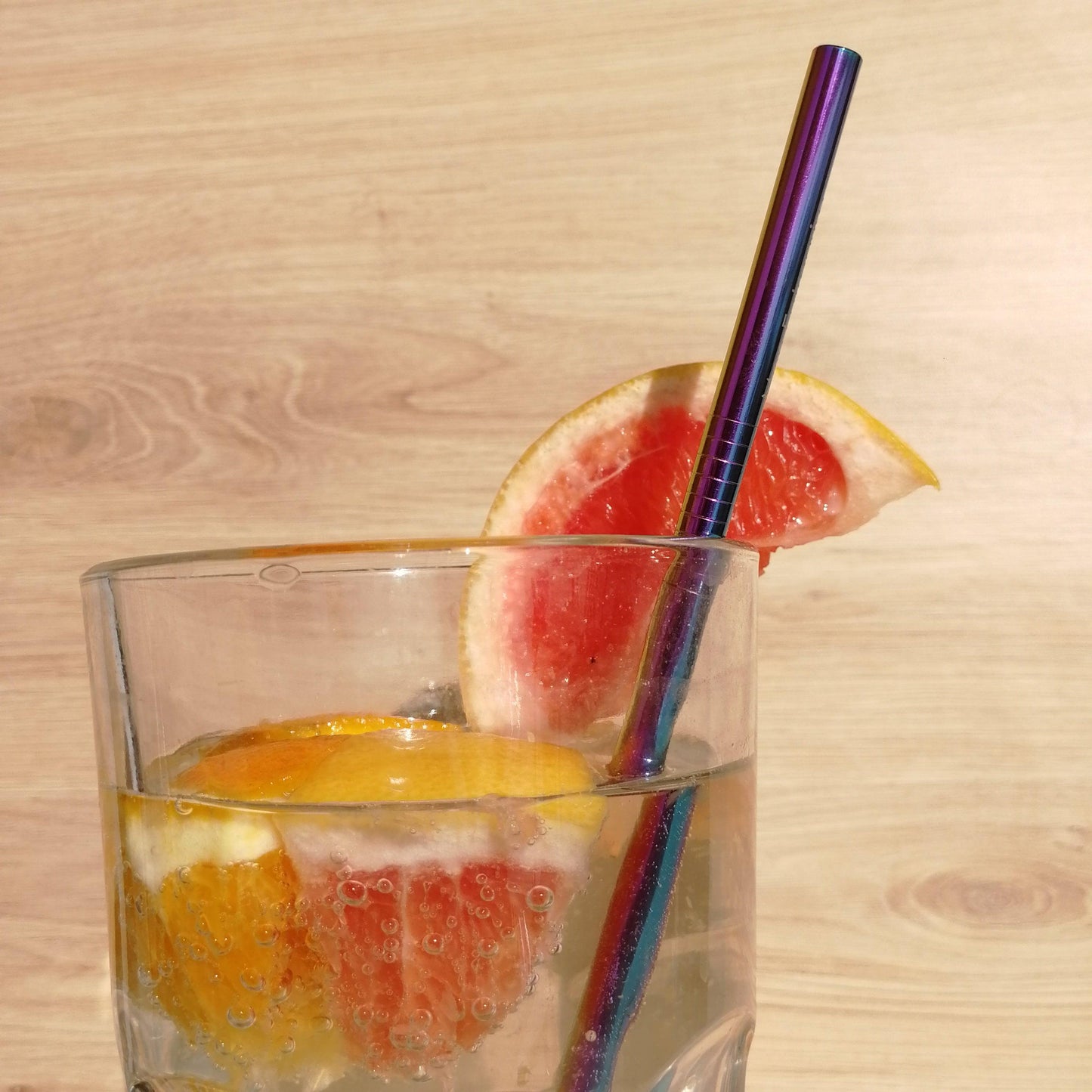 Paille inox DROITE - Rainbow - Hello Durable