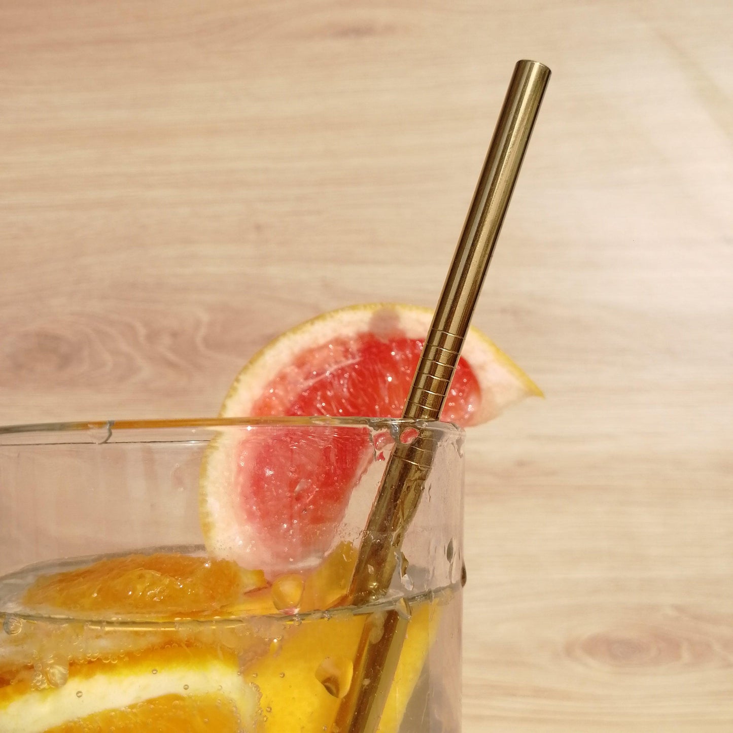 Pailles inox DROITE - OR - Hello Durable